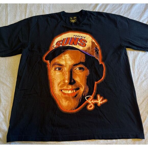 Steve Nash Size XL Big Face Head Phoenix Suns Draft Sinners Now Saints T Shirt - Picture 1 of 5